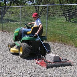 Lawn tractor on sale grading attachments